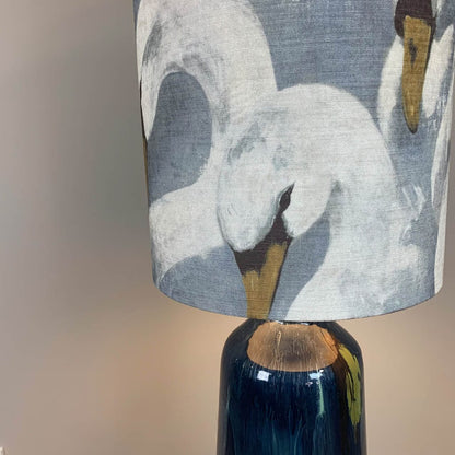 Sky Tikal Floor Lamp with Painterly Swan Shade