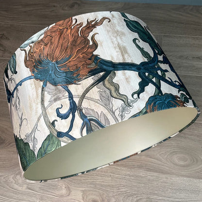 Timorous Beasties Epic Botanic Drum Shade with Champagne Lining