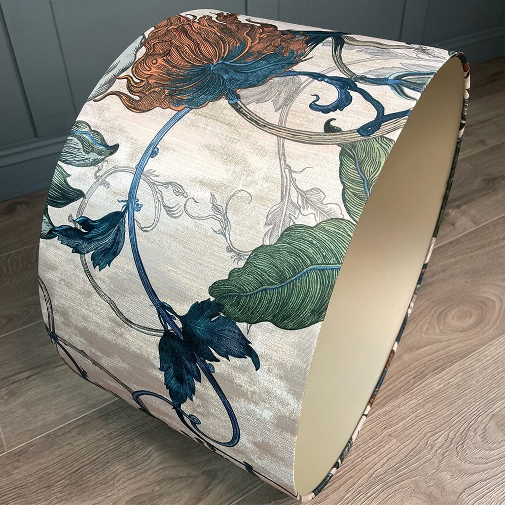 Timorous Beasties Epic Botanic Drum Shade with Champagne Lining