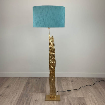 Trident Gold Floor Lamp Large with Choice of Bespoke Shade