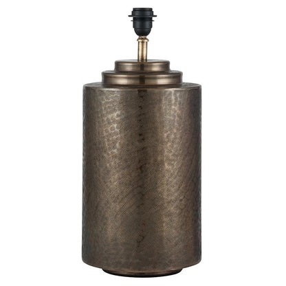 Large Antique Brass Pot Table Lamp