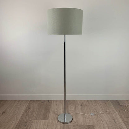 Belford Brushed Steel Floor Lamp With Choice of Shade
