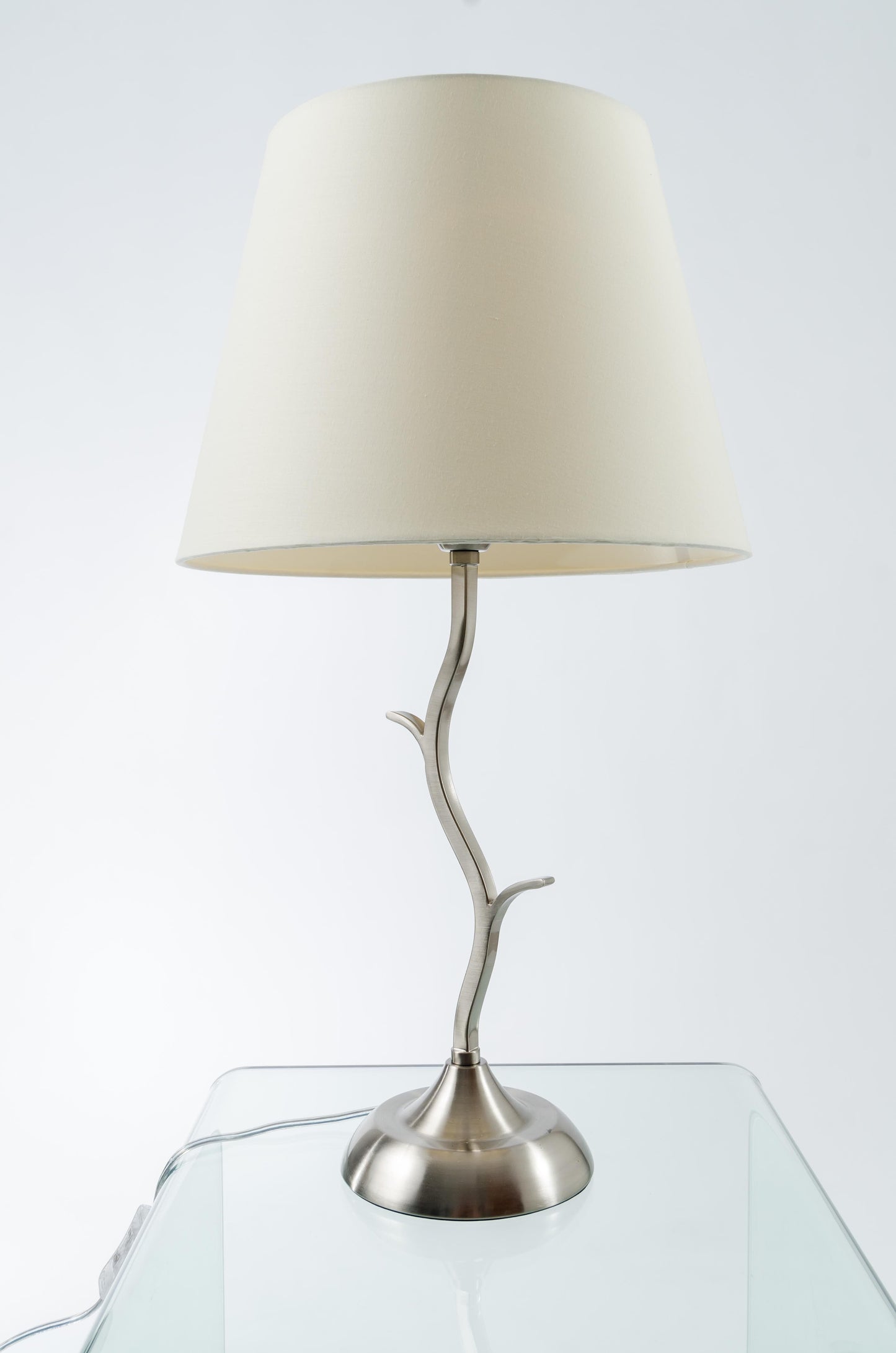 Elm Brushed Steel Table Lamp