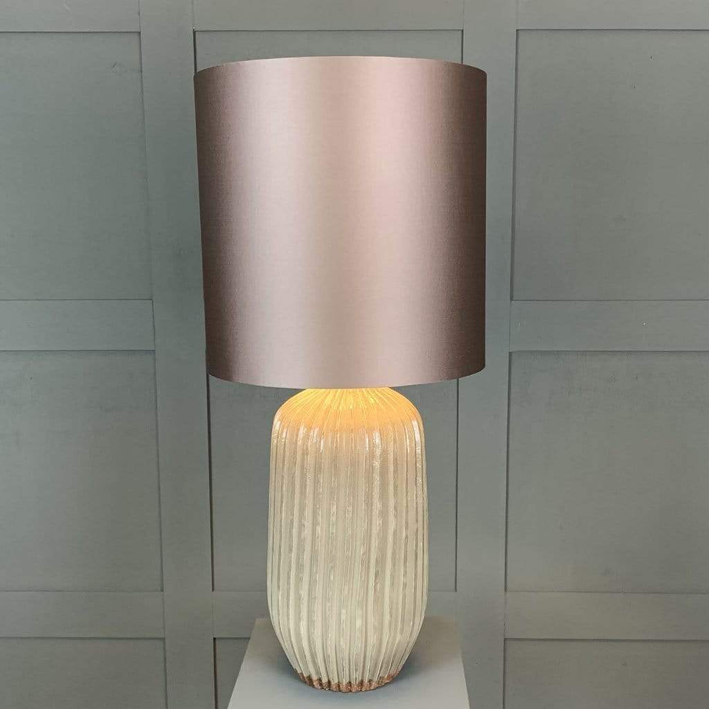 Tiree Table Lamp with Blush Pink Shade