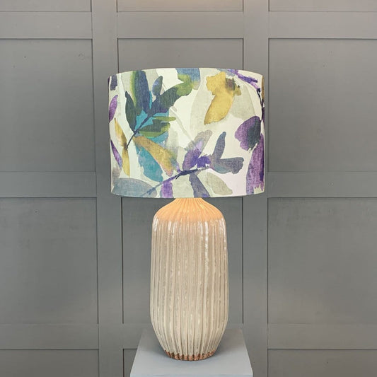 Tiree Table Lamp with Azzuro Orchid Shade