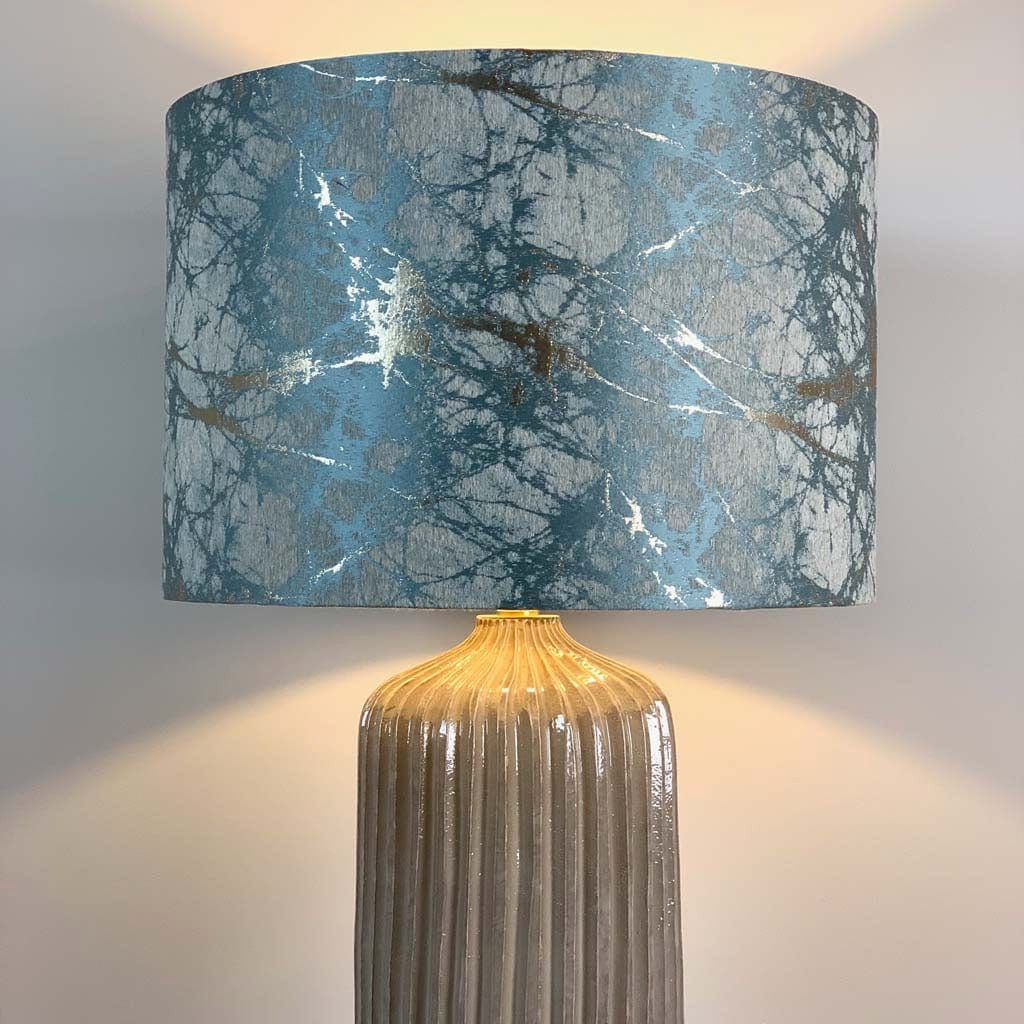 Tiree Table Lamp with Lava Duck Egg Shade