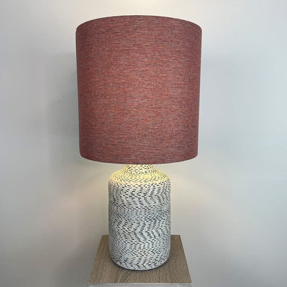 Atouk Textured Natural and Black Table Lamp