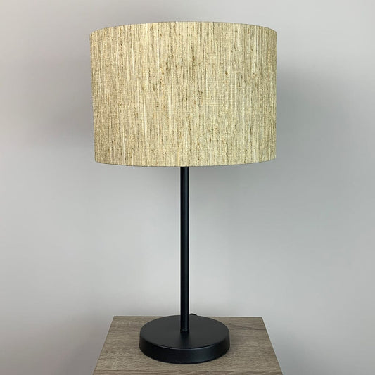 Belford Single Stem Black Table Lamp with Choice of Metamorphic Shade