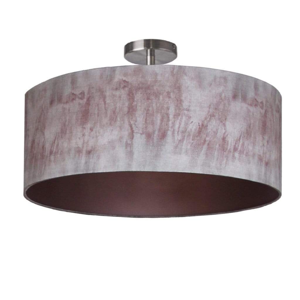 Blush Pink and Grey Ombre Electrified Pendant Shade