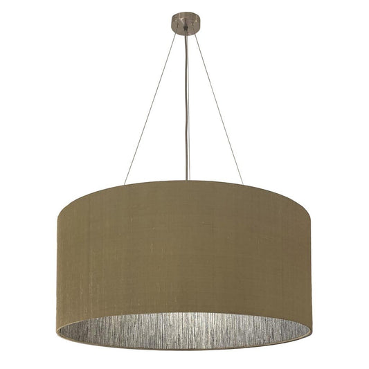 Antique Gold 3-Wire Suspension Shade with Mineral Lining