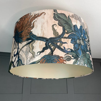Electrified Timorous Beasties Epic Botanic Drum Shade with Champagne Lining