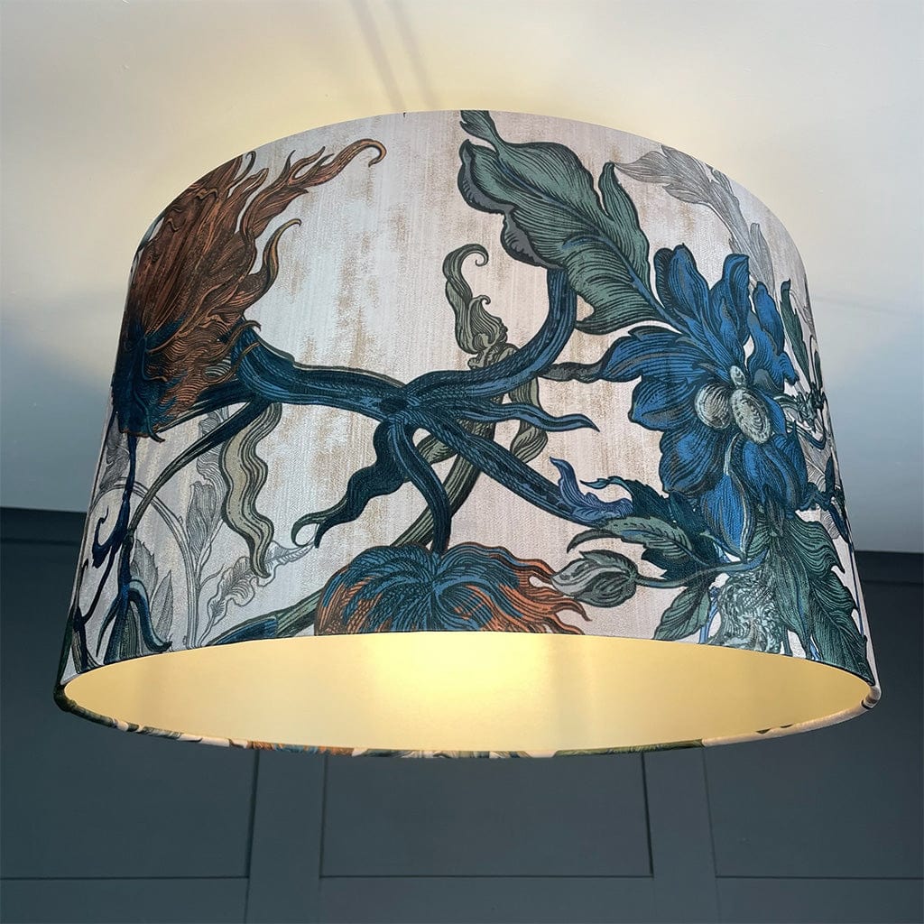Electrified Timorous Beasties Epic Botanic Drum Shade with Champagne Lining