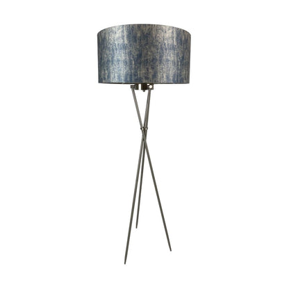 Brondby Tripod Floor Lamp Brushed Steel with Choice of Bespoke Shade