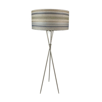 Brondby Tripod Floor Lamp Brushed Steel with Choice of Bespoke Shade