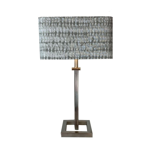 Aura Brushed Steel Table Lamp