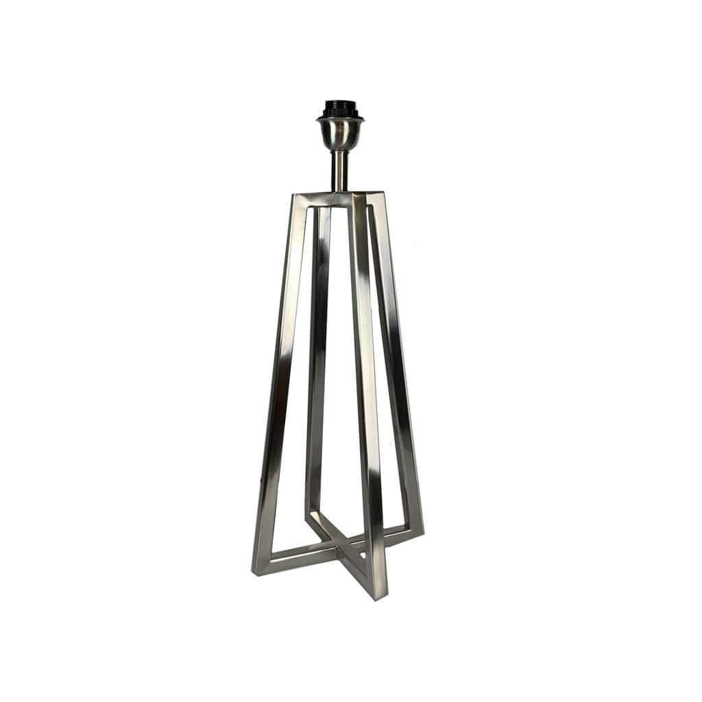 Madison Brushed Steel Table Lamp with Tessuto Nero Shade