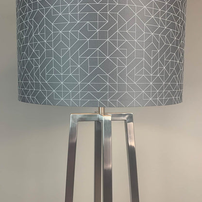 Madison Brushed Steel Floor Lamp with Choice of Shade