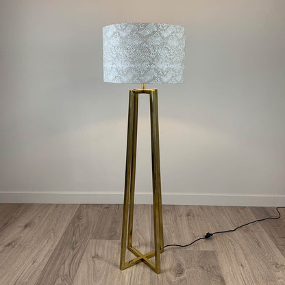 Madison Gold Floor Lamp with Viper Ivory Shade