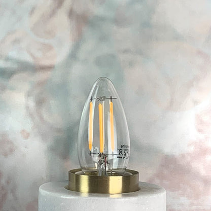 E27 Clear Candle Dimmable