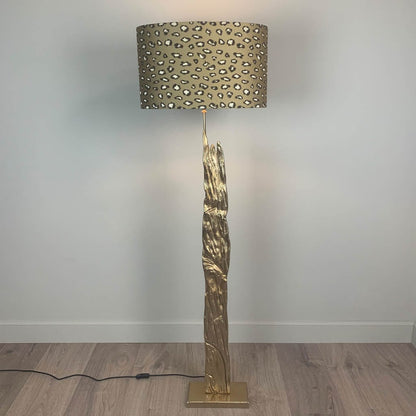 Trident Gold Floor Lamp Large with Choice of Bespoke Shade