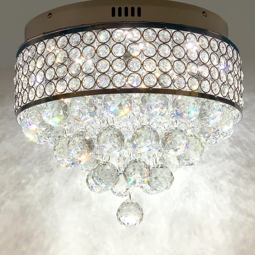 Zilina 21w LED Crystal Flush Ceiling Light