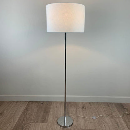 Belford Polished Chrome Floor Lamp With Choice of Shade